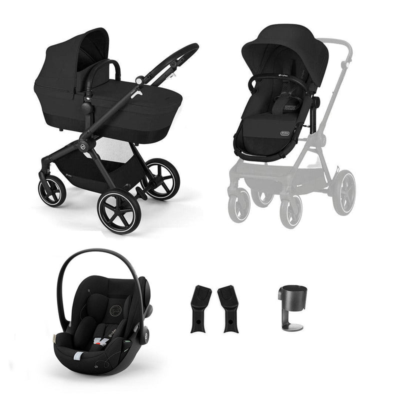 CYBEX EOS + Cloud G Luxury Bundle - Moon Black