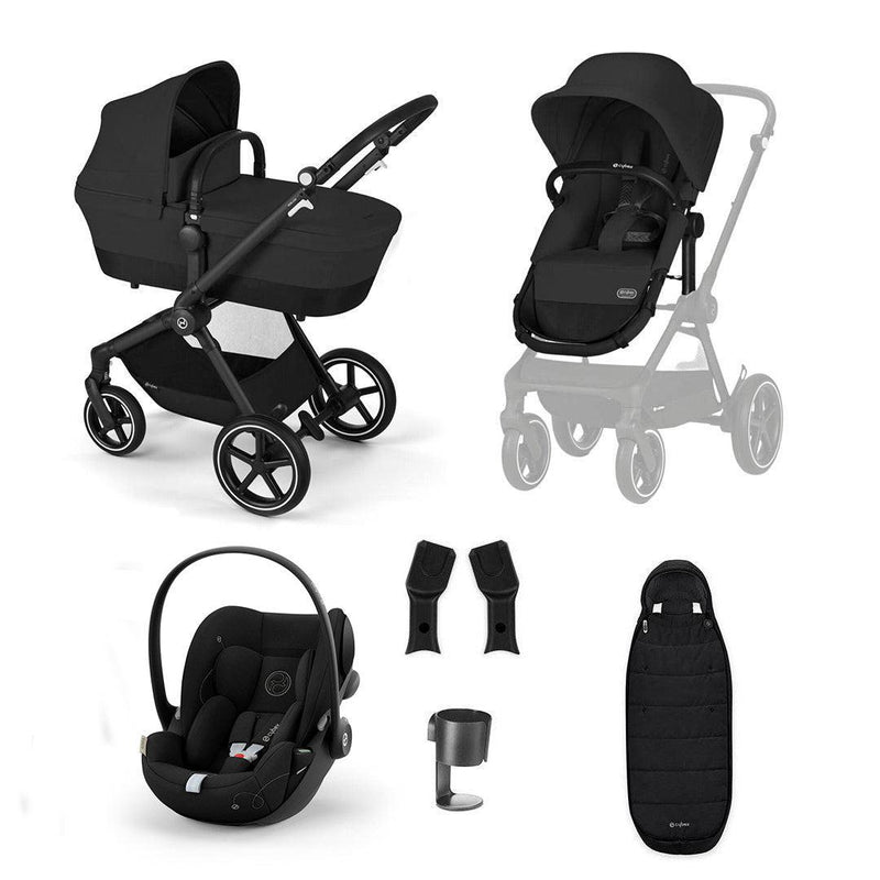 CYBEX EOS + Cloud G Luxury Bundle - Moon Black