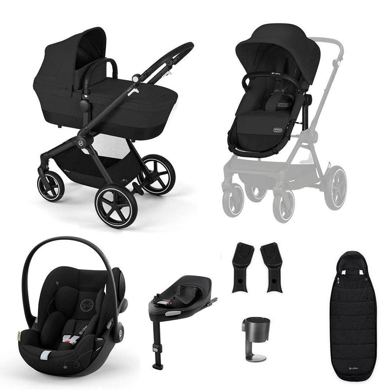 CYBEX EOS + Cloud G Luxury Bundle - Moon Black