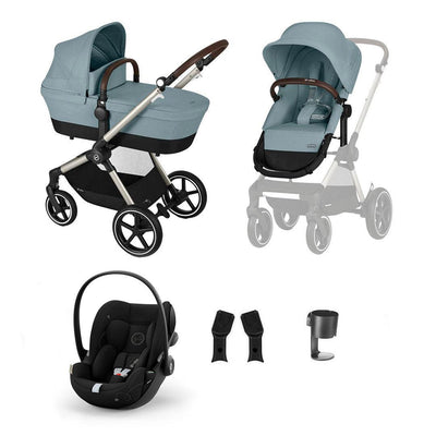 CYBEX EOS + Cloud G Luxury Bundle - Sky Blue