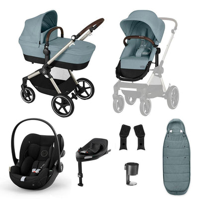 CYBEX EOS + Cloud G Luxury Bundle - Sky Blue