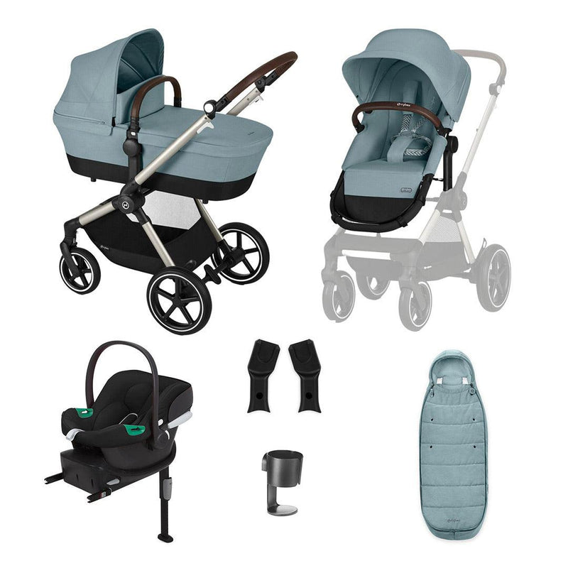 CYBEX EOS Lux Comfort Bundle - Sky Blue