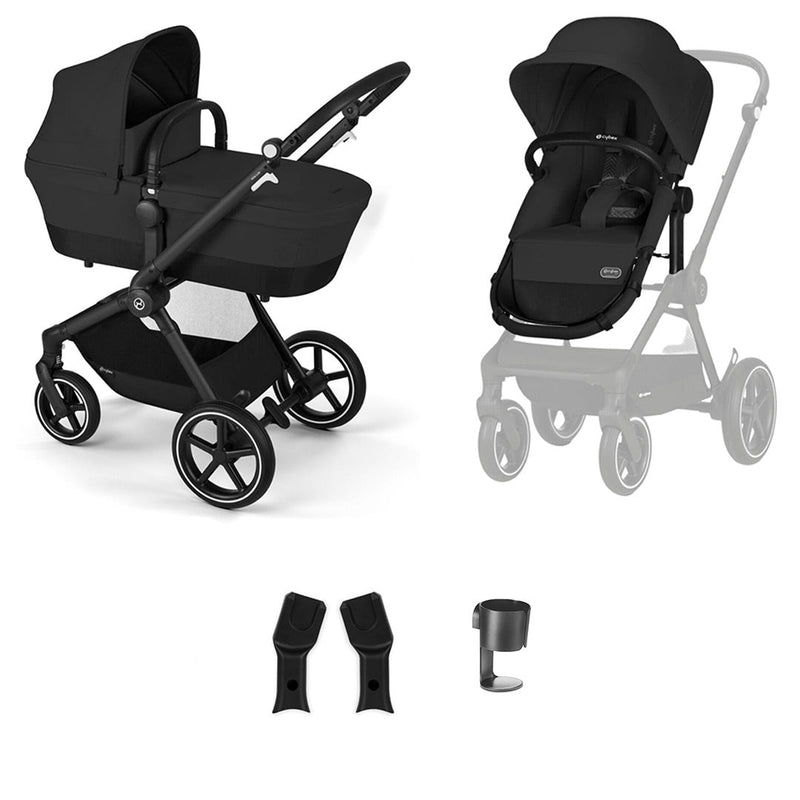 CYBEX EOS Lux Essential Bundle - Moon Black