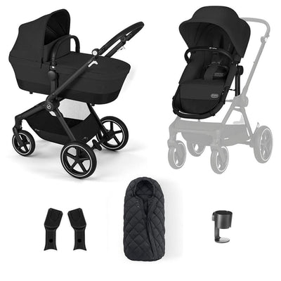 CYBEX EOS Lux Essential Bundle - Moon Black