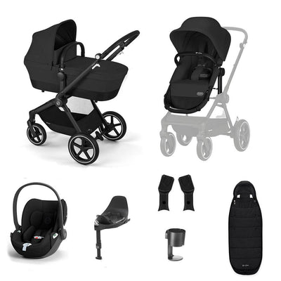 CYBEX EOS Lux Luxury Bundle - Moon Black