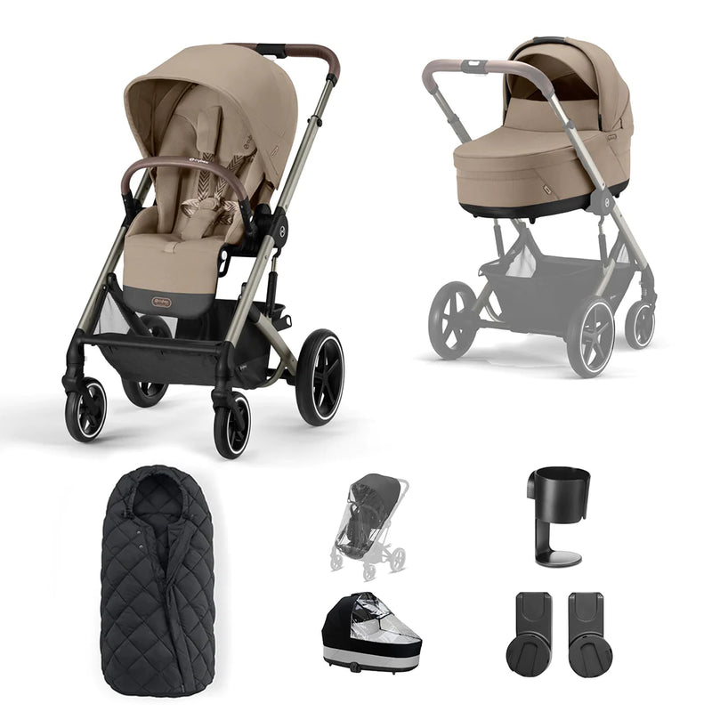 CYBEX Balios S Lux Essential Bundle - Almond Beige