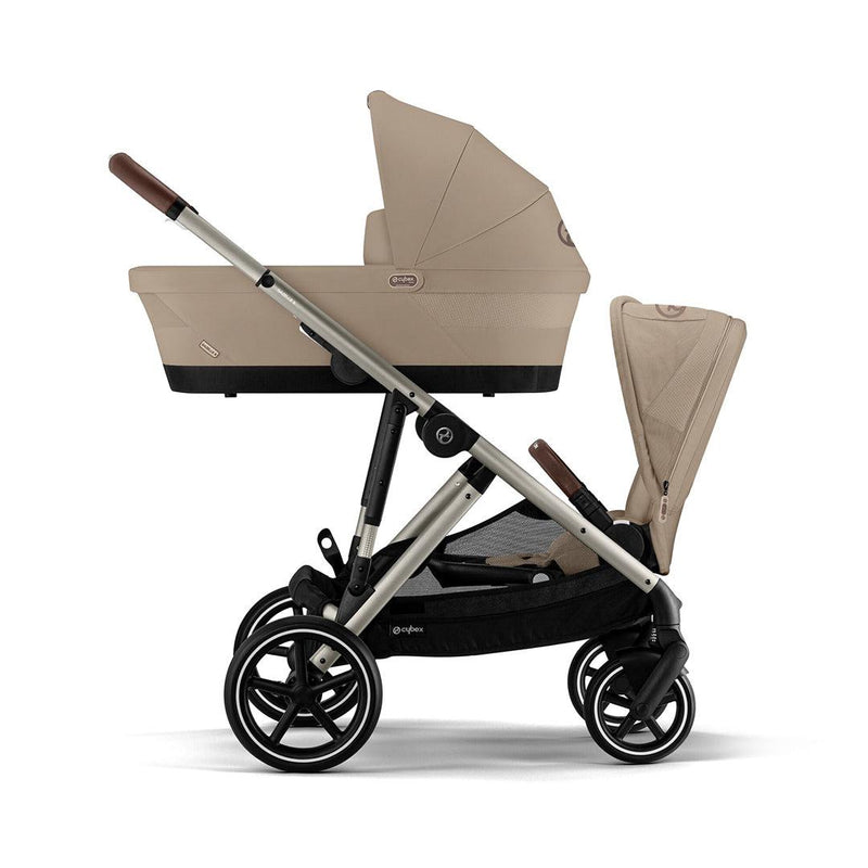 CYBEX Gazelle S Double Pushchair - Almond Beige