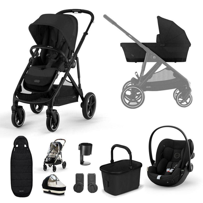 CYBEX Gazelle S + Cloud G Luxury Bundle - Moon Black