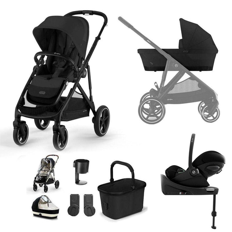 CYBEX Gazelle S + Cloud G Luxury Bundle - Moon Black