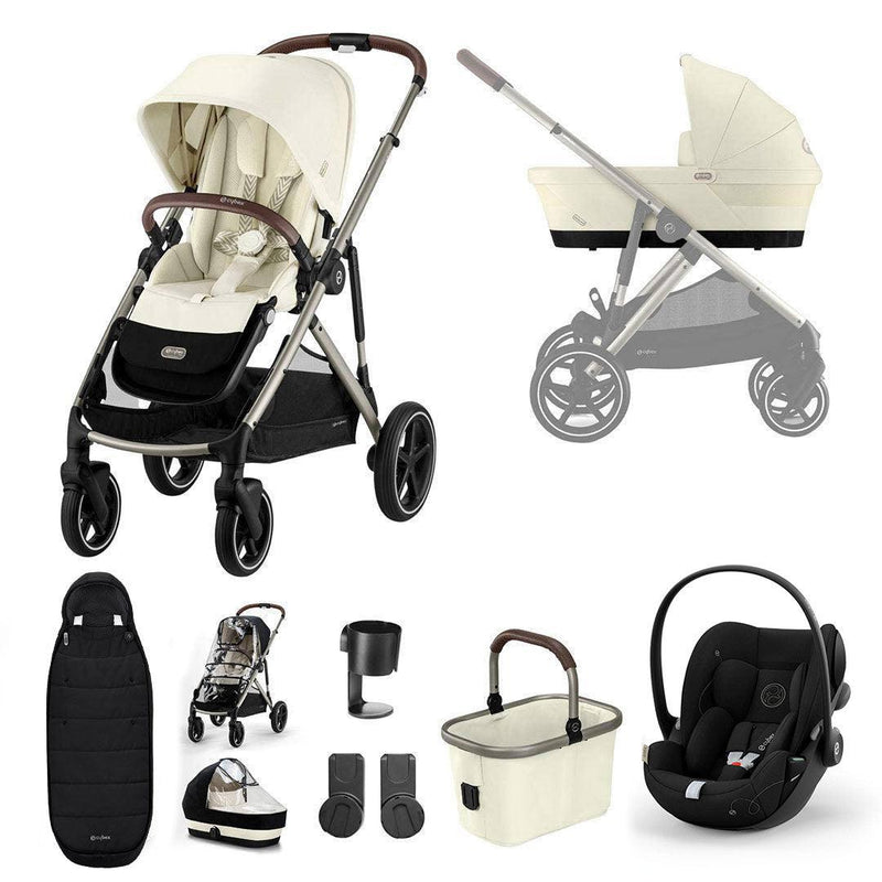 CYBEX Gazelle S + Cloud G Luxury Bundle - Seashell Beige