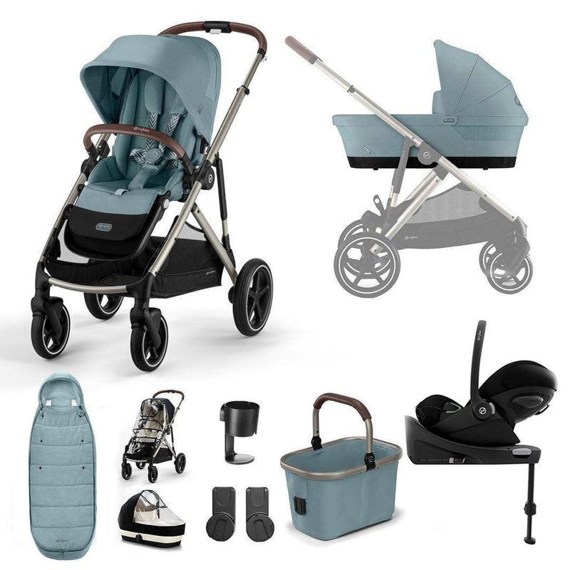 CYBEX Gazelle S + Cloud G Luxury Bundle - Sky Blue