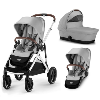 CYBEX Gazelle S Double Pushchair - Lava Grey