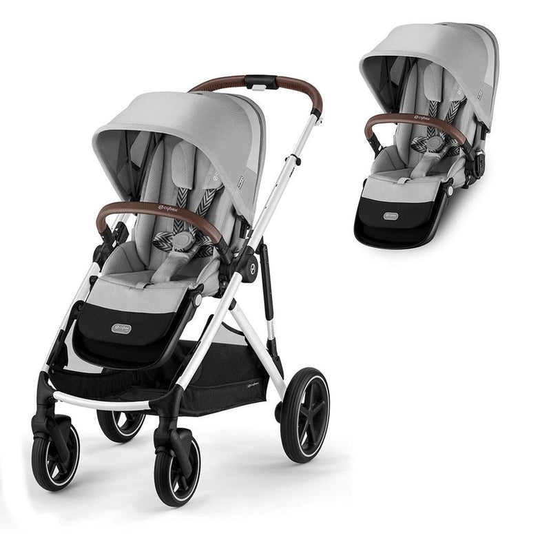 CYBEX Gazelle S Double Pushchair - Lava Grey