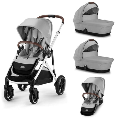 CYBEX Gazelle S Twin Pushchair - Lava Grey