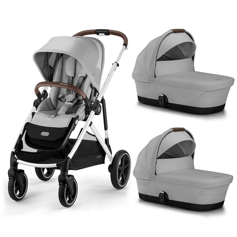 CYBEX Gazelle S Twin Pushchair - Lava Grey