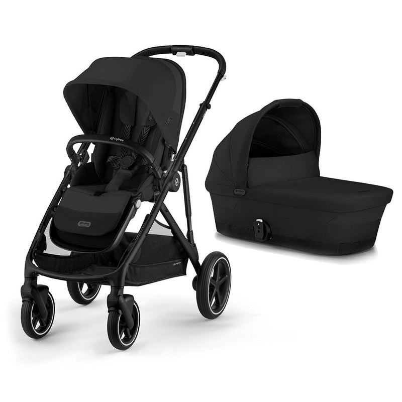 CYBEX Gazelle S Double Pushchair - Moon Black