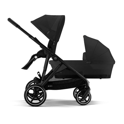 CYBEX Gazelle S Double Pushchair - Moon Black