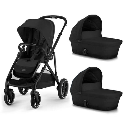 CYBEX Gazelle S Twin Pushchair - Moon Black