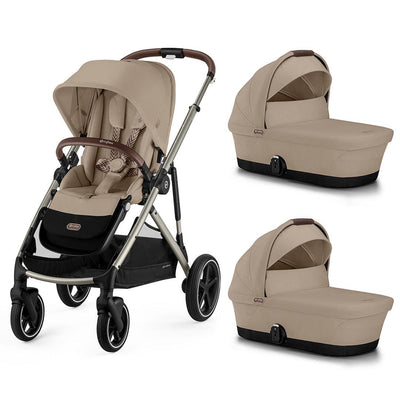 CYBEX Gazelle S Twin Pushchair - Almond Beige