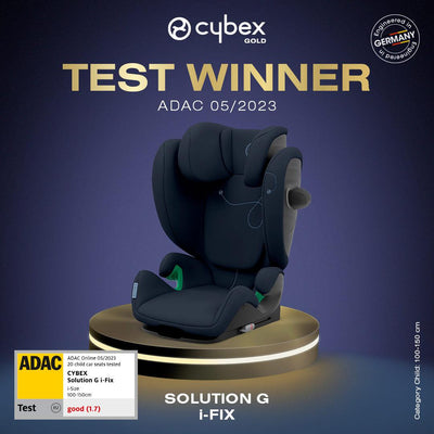 CYBEX Solution G i-Fix Car Seat - Moon Black