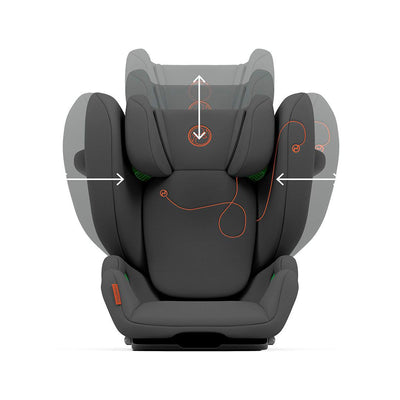 CYBEX Solution G i-Fix Car Seat - Lava Grey