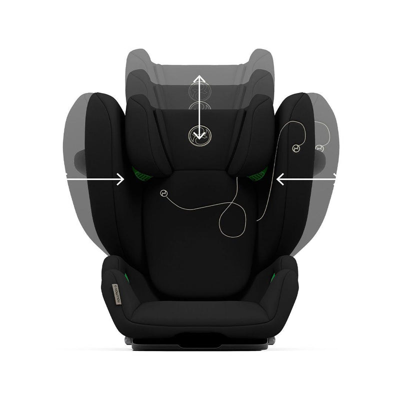 CYBEX Solution G i-Fix Car Seat - Moon Black