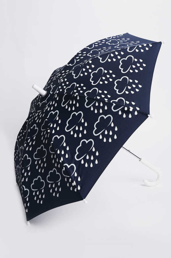 Grass & Air - Colour-Revealing Kids Umbrella in Navy