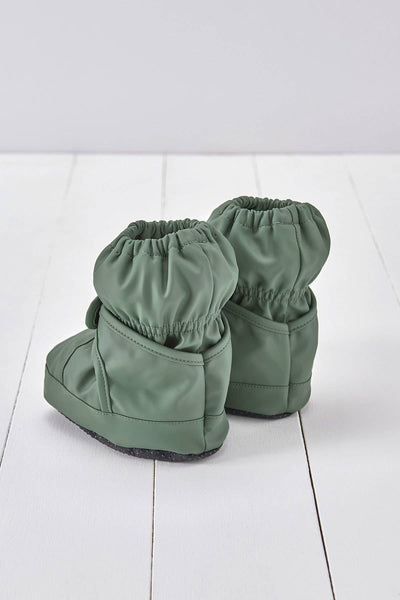 Grass & Air - Khaki Green PU Showerproof Bootie