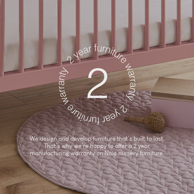 CuddleCo - Nola Cot bed - Blush Pink