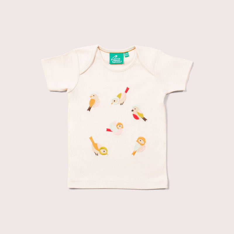 Little Green Radicals - Little Birds Applique Short SleeveT-Shirt