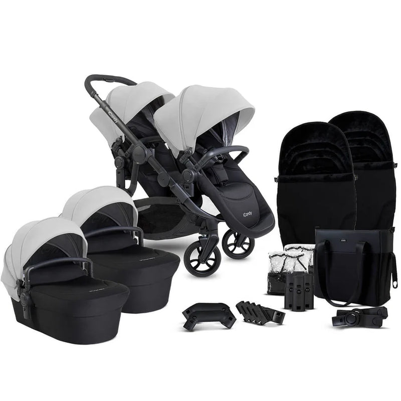 iCandy Orange 4 Twin Pushchair Bundle - Glacier