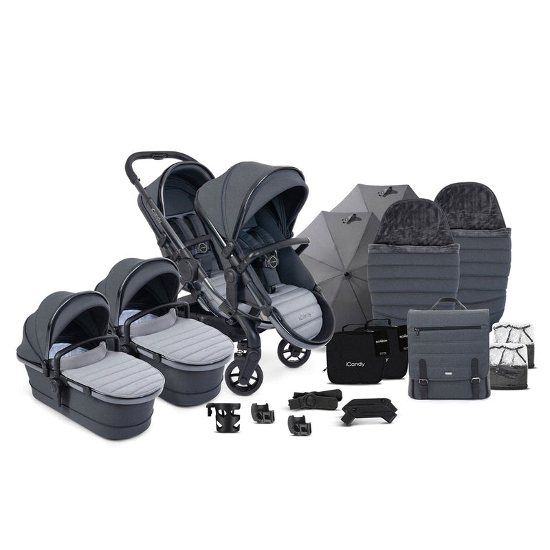 iCandy Peach 7 Twin Complete Bundle in Truffle