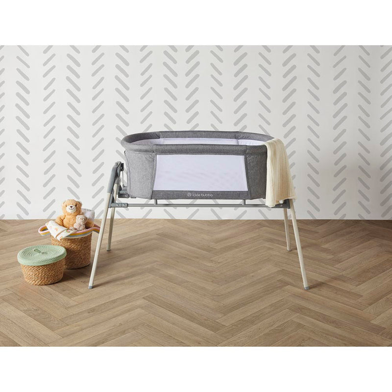 Ickle Bubba Drift Gliding Crib - Ash Grey