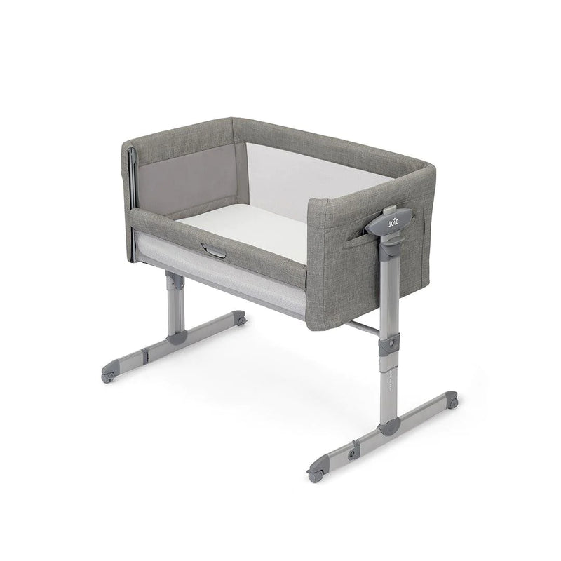 Joie Roomie Glide Side Sleeping Crib - Foggy Grey