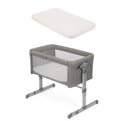 Joie Roomie Glide Side Sleeping Crib - Foggy Grey