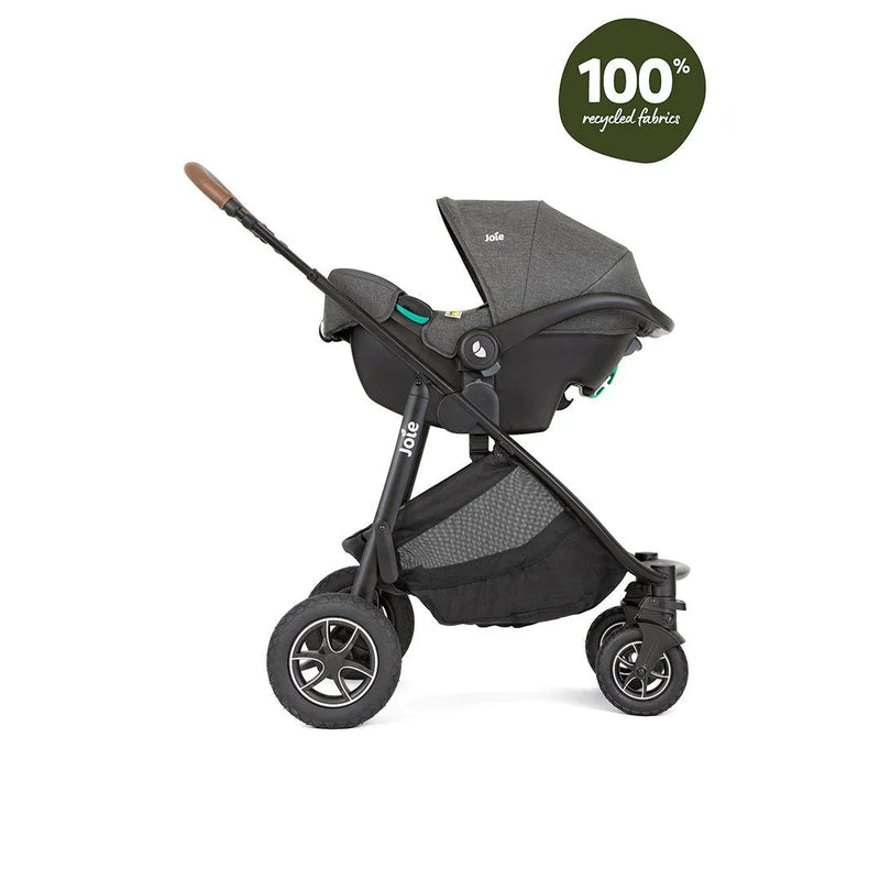 Ex Display -  Joie Cycle Versatrax & Carrycot - Shell Grey