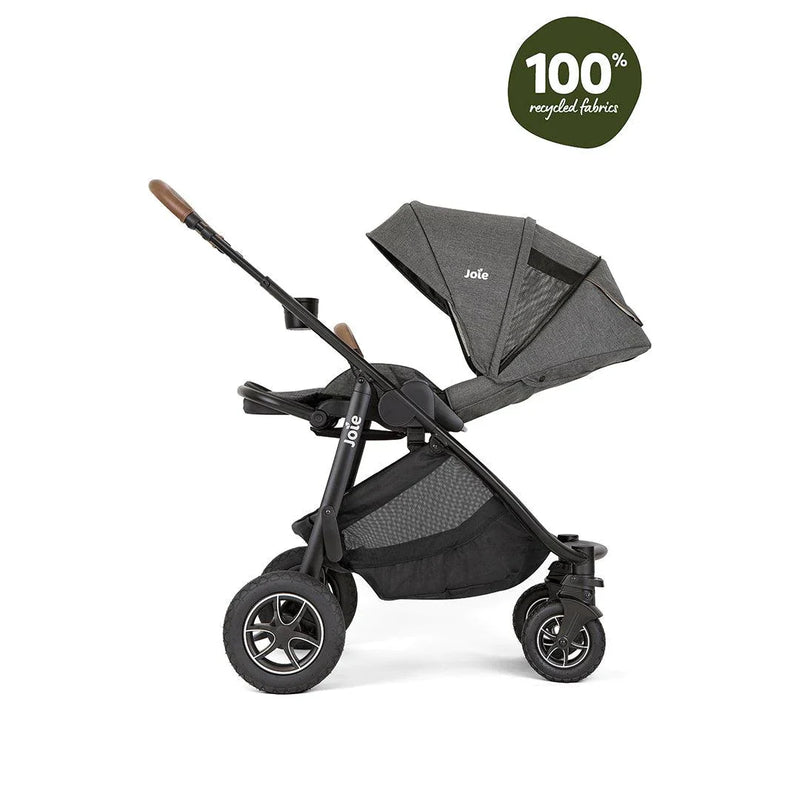 Ex Display -  Joie Cycle Versatrax & Carrycot - Shell Grey