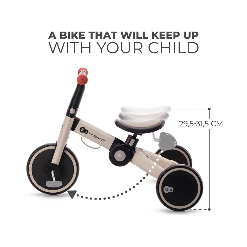 Kinderkraft 3 in 1 4TRIKE - Silver Grey