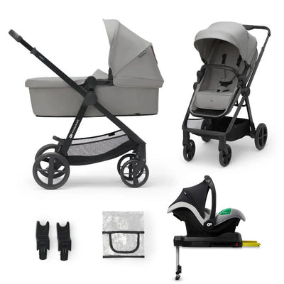 Kinderkraft NEWLY 4-in-1 Travel System - Moonlight Grey