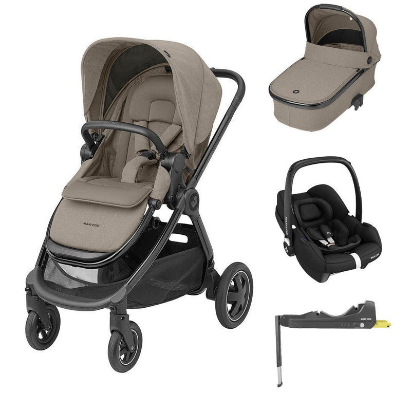 Maxi-Cosi Adorra Luxe + Cabriofix i-Size Travel System - Twillic Truffle