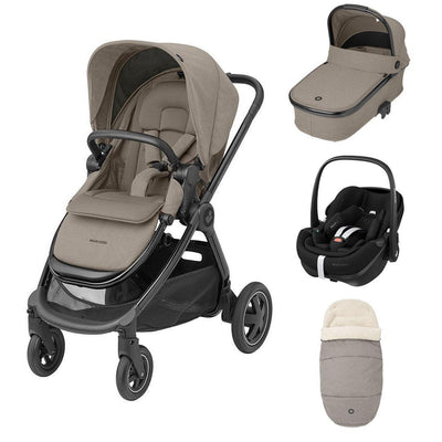 Maxi-Cosi Adorra Luxe Pebble 360 Pro Travel System - Twillic Truffle