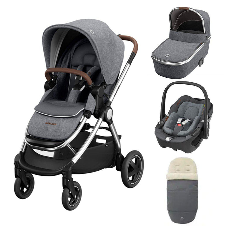 Maxi-Cosi Adorra Luxe Pebble 360 Travel System - Twillic Grey