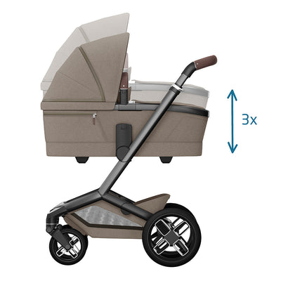 Maxi-Cosi Fame Pushchair Essential Travel System - Twillic Truffle