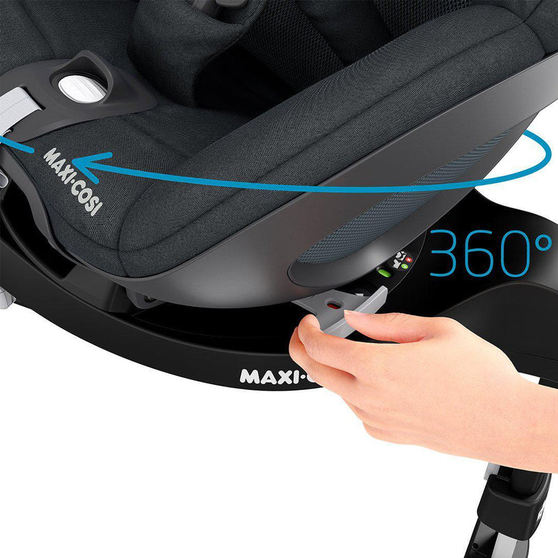 Baby Jogger City Mini GT2 Double + Maxi Cosi Pebble 360 Travel System - Opulent Black