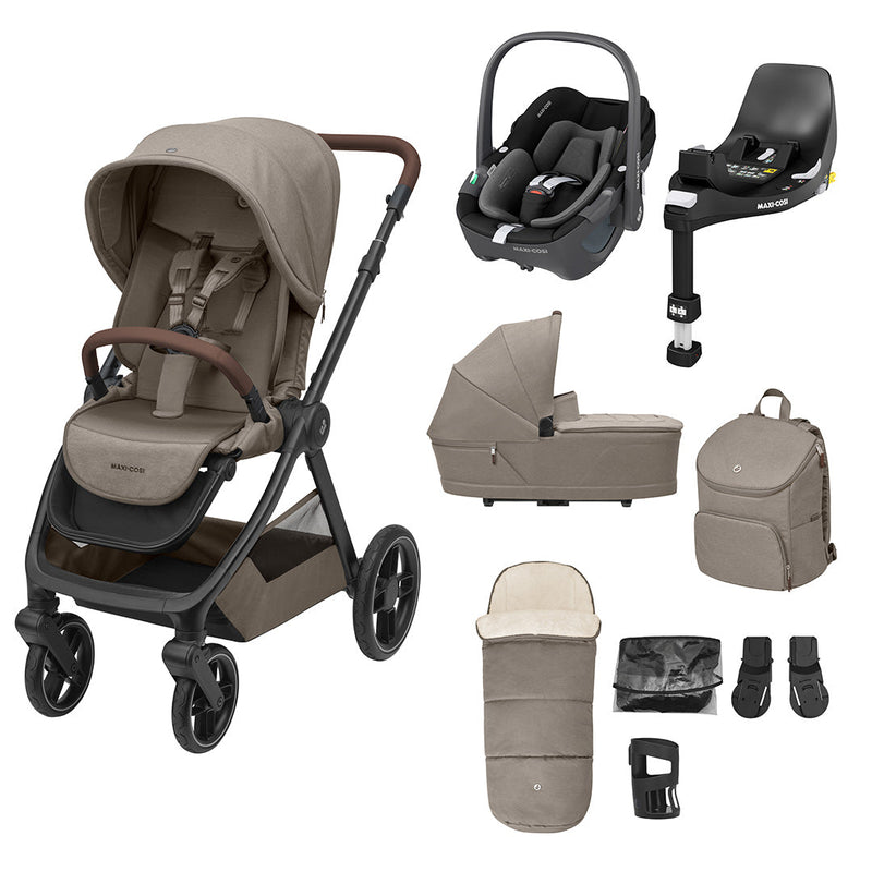 Maxi-Cosi Oxford Complete Travel System - Twillic Truffle