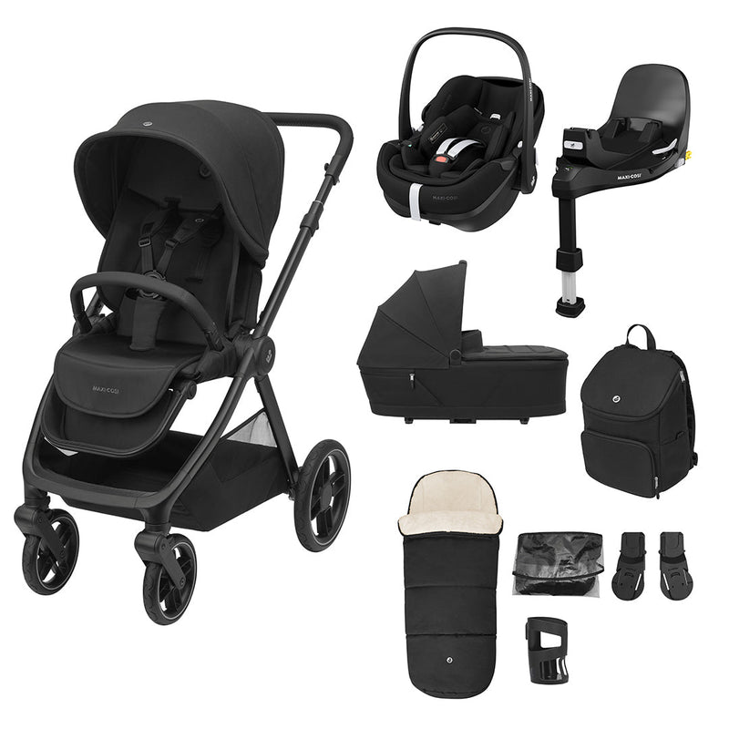 Maxi-Cosi Oxford Premium Travel System - Twillic Black