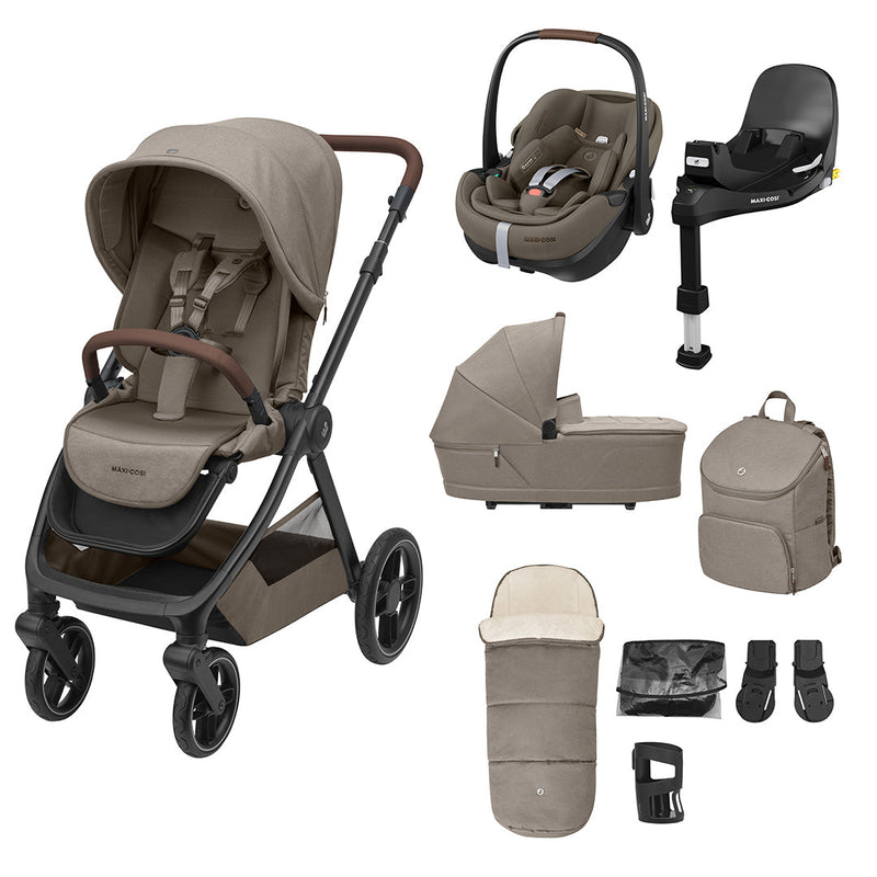 Maxi-Cosi Oxford Premium Travel System - Twillic Truffle