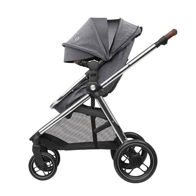 Maxi-Cosi Zelia Luxe 2-in-1 Pushchair + Base Travel System - Twillic Grey