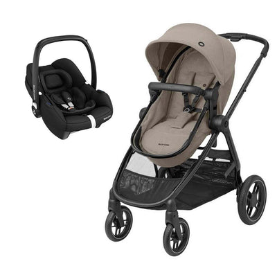 Maxi-Cosi Zelia Luxe 2-in-1 Pushchair Travel System - Twillic Truffle