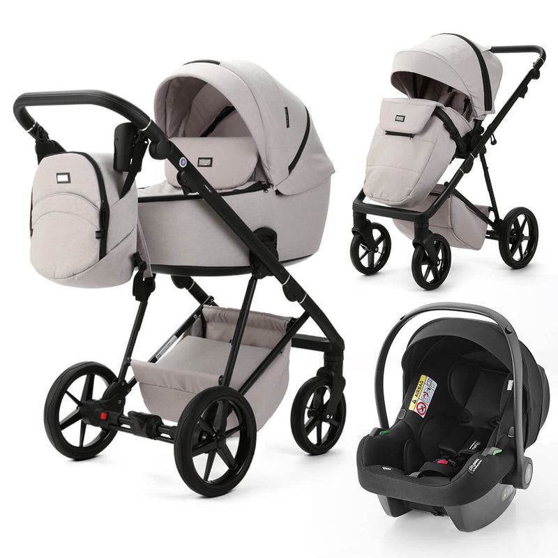 Mee-Go Milano Evo 3-in-1 Travel System - Biscuit